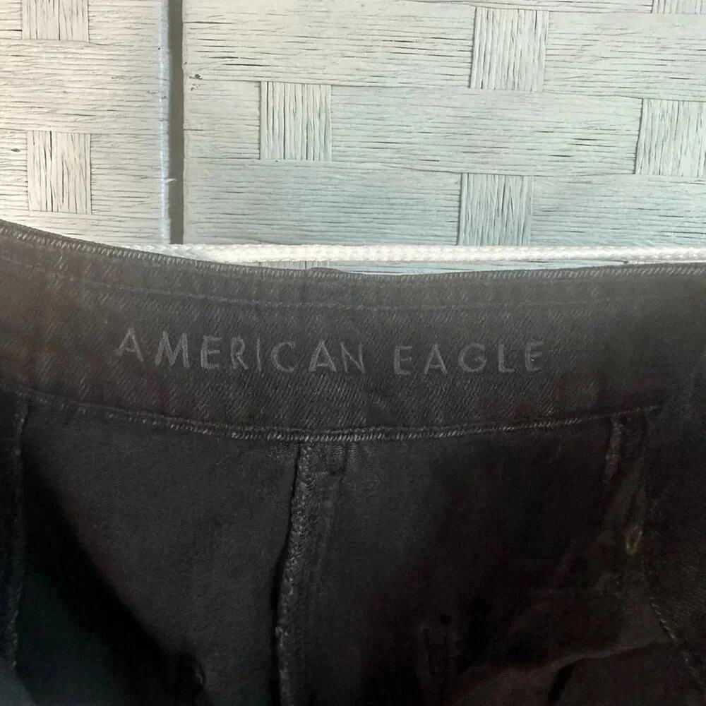 American Eagle denim button-down mini-skirt - black Y2K Grant streetwear - Picture 5 of 9